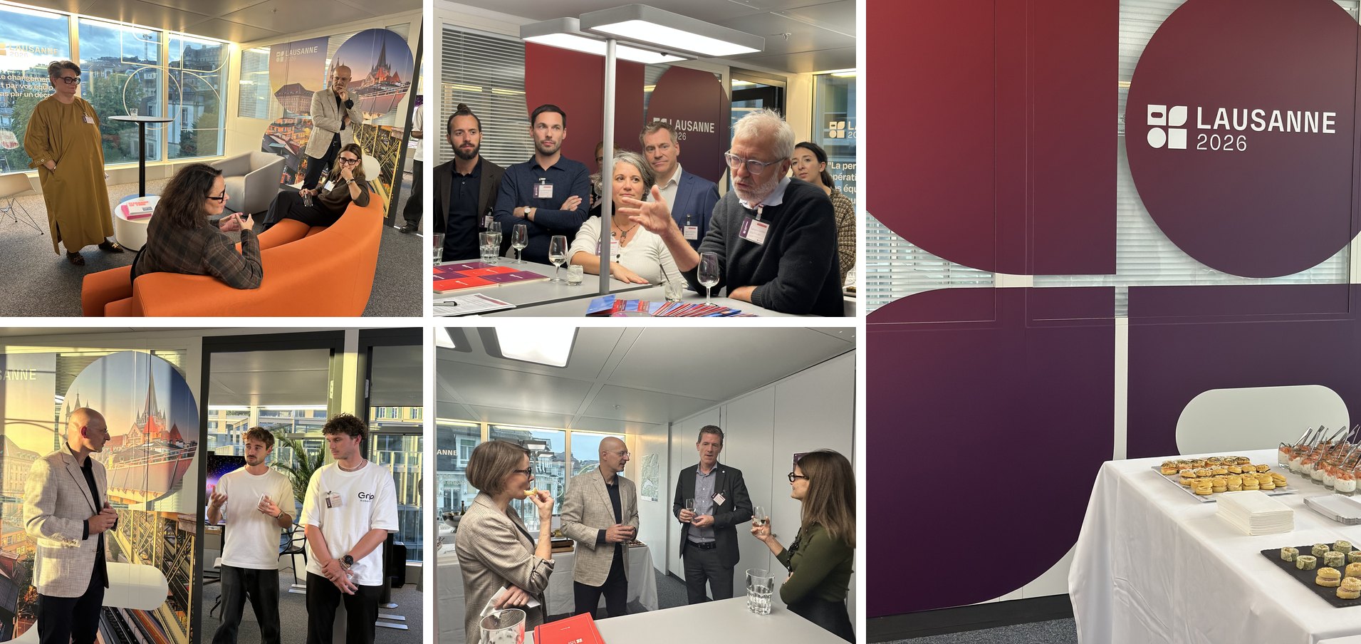Échanges et moments de convivialité lors de l’inauguration des bureaux lausannois d’Ad Valoris