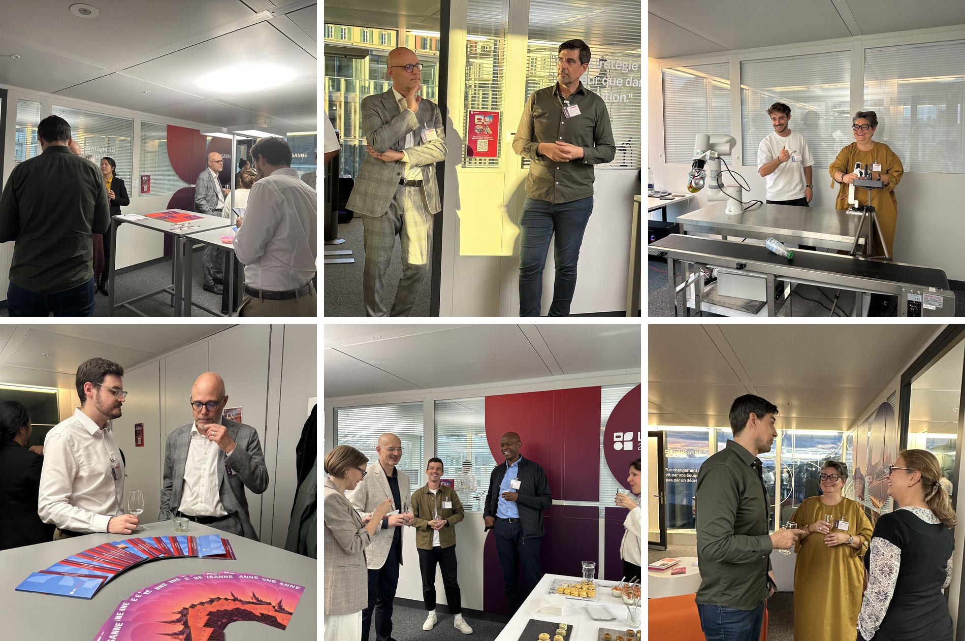 Moments et échanges lors de l’inauguration des bureaux lausannois d’Ad Valoris