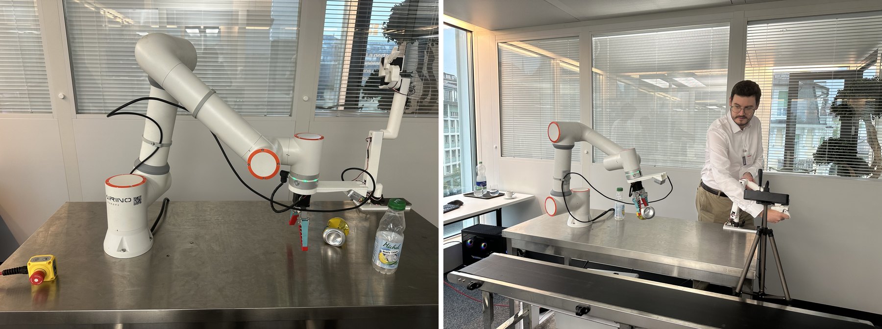 Le robot de Grip Robotics et sa démonstration lors de l’inauguration des bureaux de Lausanne